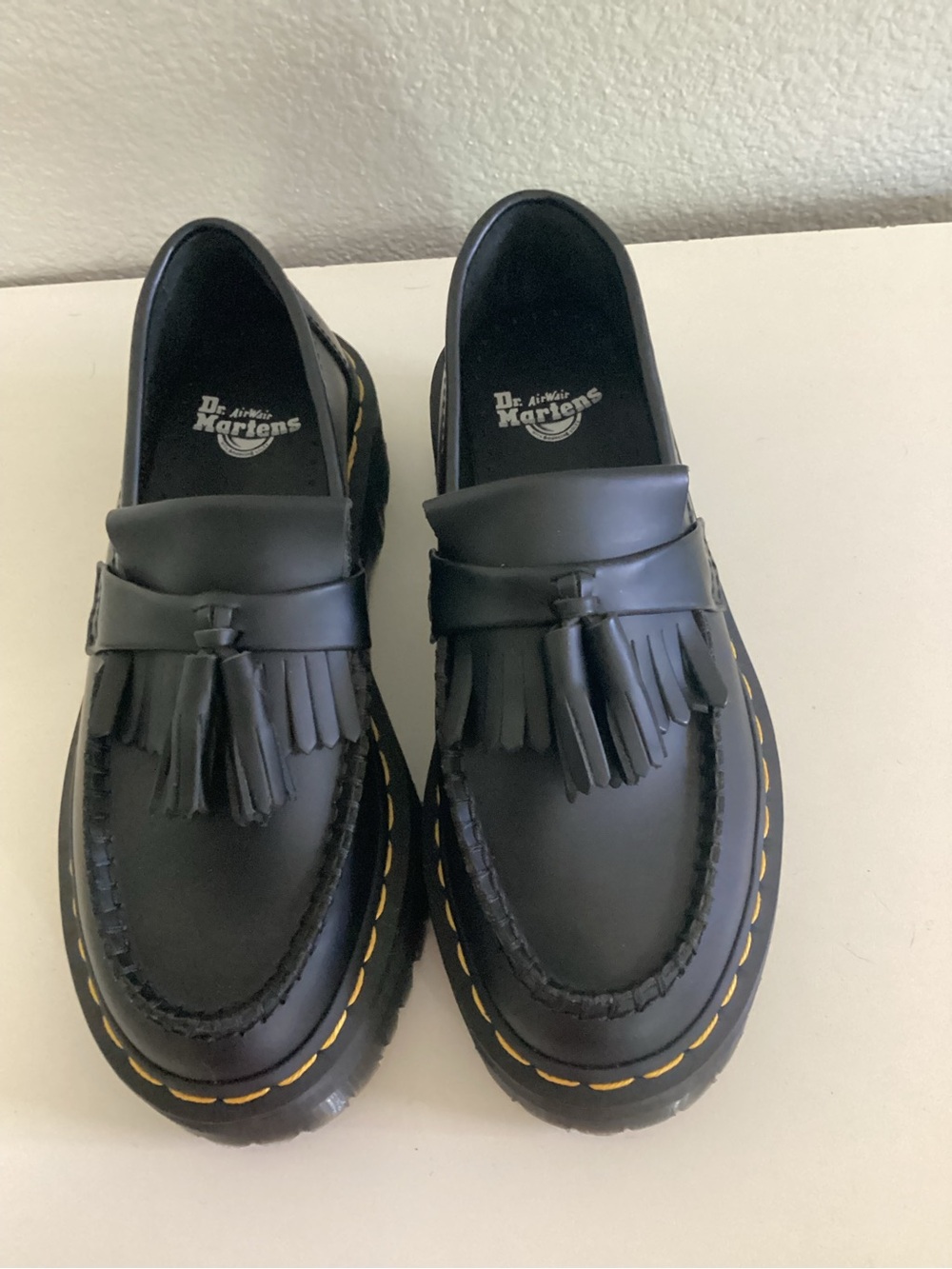 Dr Martens  Adrian Quad Platform Leather Loafers. NWT